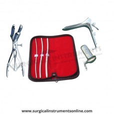 Hegar uterine dilator 3 pieces set,3-4, 5-6, 7-8, mathieu speculum, grave large, collin large